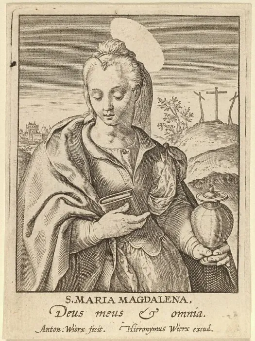 Framed Print : S. Maria Magdalena. Creator: Antonius Wierix Framed Print : S. Maria Magdalena. Creator: Antonius Wierix