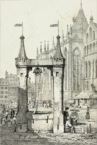 S Omer, Strasbourg, 1833. Creator: Samuel Prout