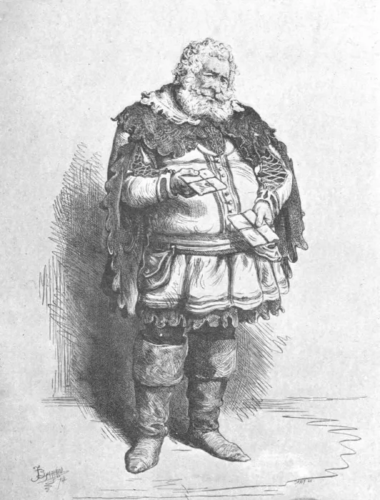 Framed Print : S. Phelps as Falstaff, 1848, (1901). Creator: F Barnard Framed Print : S. Phelps as Falstaff, 1848, (1901). Creator: F Barnard