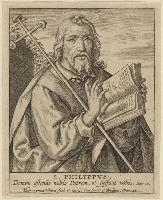 Framed Print : S. Philippus. Creator: Hieronymous Wierix