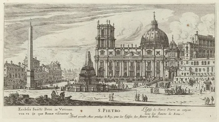 Framed Print : S. Pietro, 1640-1660. Creator: Israel Silvestre Framed Print : S. Pietro, 1640-1660. Creator: Israel Silvestre
