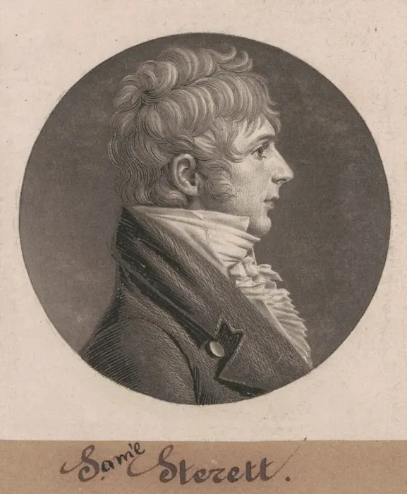 Framed Print : S. Sterett, 1804. Creator: Charles Balthazar Julien Fevret de Saint-Memin Framed Print : S. Sterett, 1804. Creator: Charles Balthazar Julien Fevret de Saint-Memin