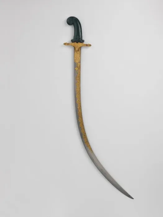 Framed Print : Saber, blade, possibly Iranian... Turkish... Indian... 18th century. Creator: Unknown Framed Print : Saber, blade, possibly Iranian... Turkish... Indian... 18th century. Creator: Unknown