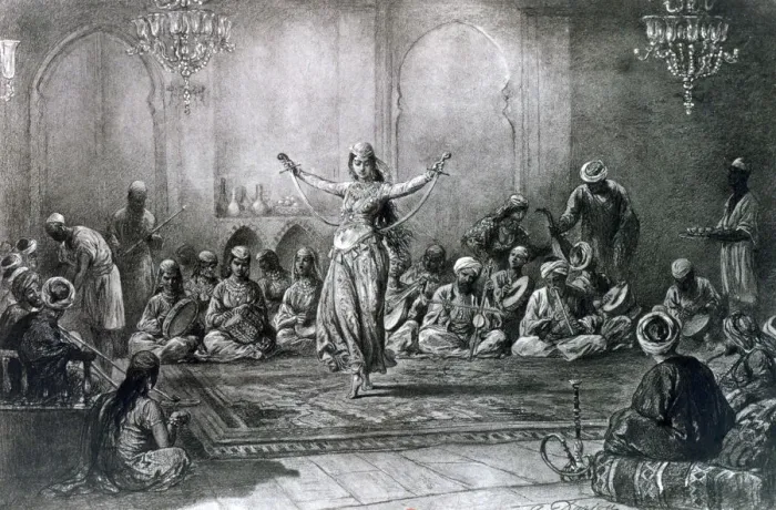 Framed Print : The Sabre Dance, 1872. Artist: Alfred-Henri Darjou Framed Print : The Sabre Dance, 1872. Artist: Alfred-Henri Darjou