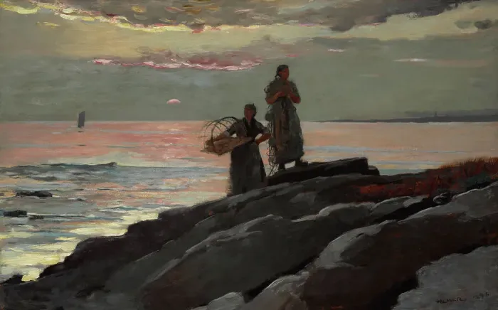 Framed Print : Saco Bay, 1896. Creator: Winslow Homer Framed Print : Saco Bay, 1896. Creator: Winslow Homer