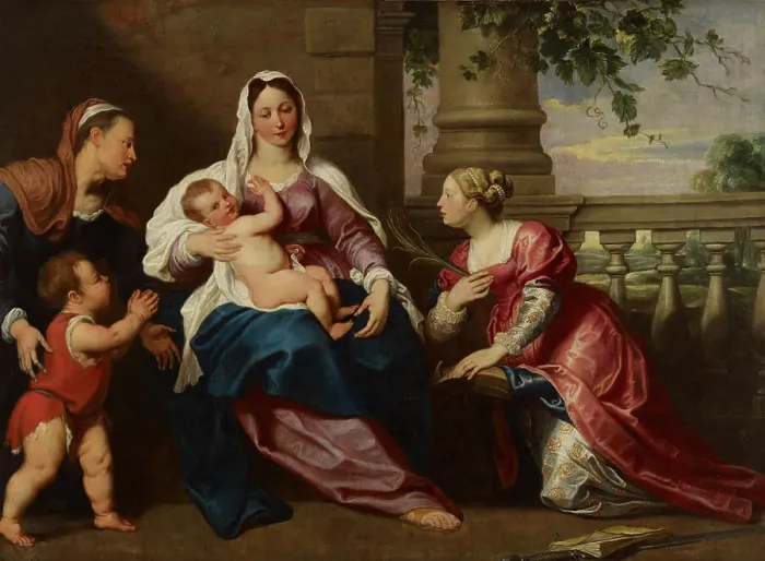 Framed Print : Sacra Conversazione, 1611-1651. Creator: Gerard Seghers Framed Print : Sacra Conversazione, 1611-1651. Creator: Gerard Seghers
