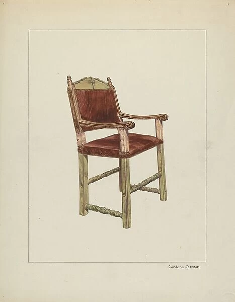 Sacramental Chair, c. 1939. Creator: Gordena Jackson