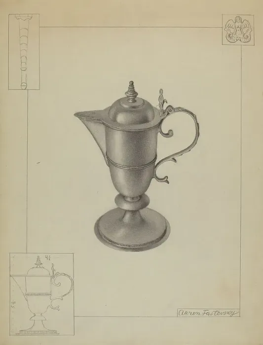 Framed Print : Sacramental Ewer, c. 1936. Creator: Aaron Fastovsky Framed Print : Sacramental Ewer, c. 1936. Creator: Aaron Fastovsky