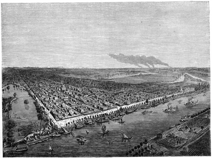 Framed Print : Sacramento, California, 1859. Artist: Regis Francois Gignoux Framed Print : Sacramento, California, 1859. Artist: Regis Francois Gignoux