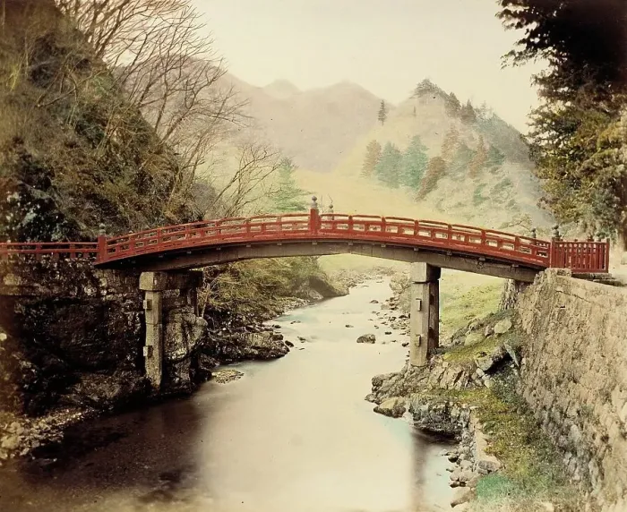 Framed Print : Sacred Bridge, 1865. Creator: Unknown Framed Print : Sacred Bridge, 1865. Creator: Unknown