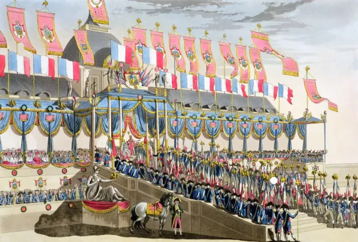Framed Print : Sacred Festival and Coronation of their Imperial Majesties, Paris, 1804 (1806) Framed Print : Sacred Festival and Coronation of their Imperial Majesties, Paris, 1804 (1806)