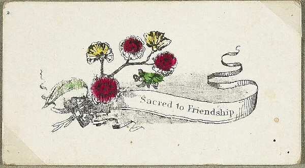 Sacred to Friendship (valentine), c.1830. Creator: Unknown