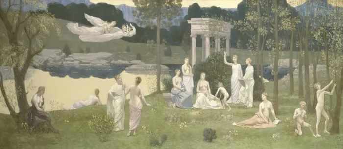 Framed Print : The Sacred Grove, Beloved of the Arts and the Muses, 1884 / 89 Framed Print : The Sacred Grove, Beloved of the Arts and the Muses, 1884 / 89