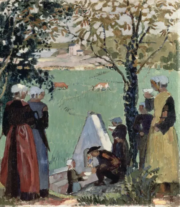 Framed Print : Sacred Spring at Guidel, 1905 Framed Print : Sacred Spring at Guidel, 1905