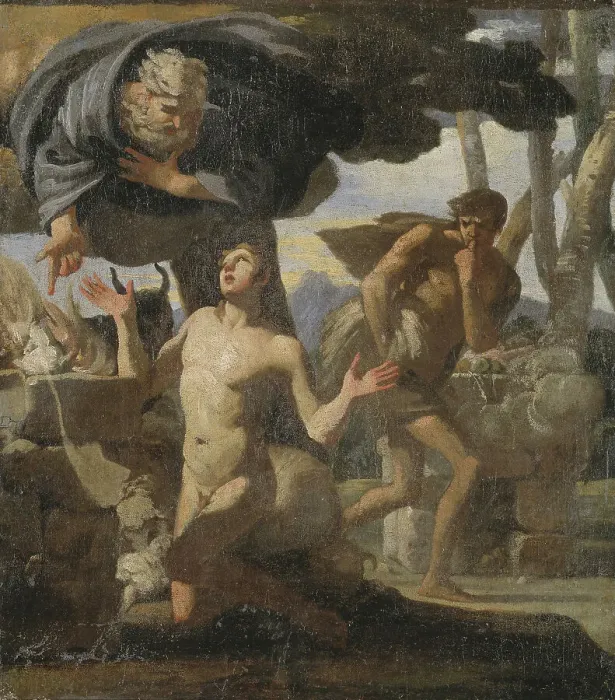 Framed Print : The Sacrifice of Abel. Study. Creator: Charles Mellin Framed Print : The Sacrifice of Abel. Study. Creator: Charles Mellin