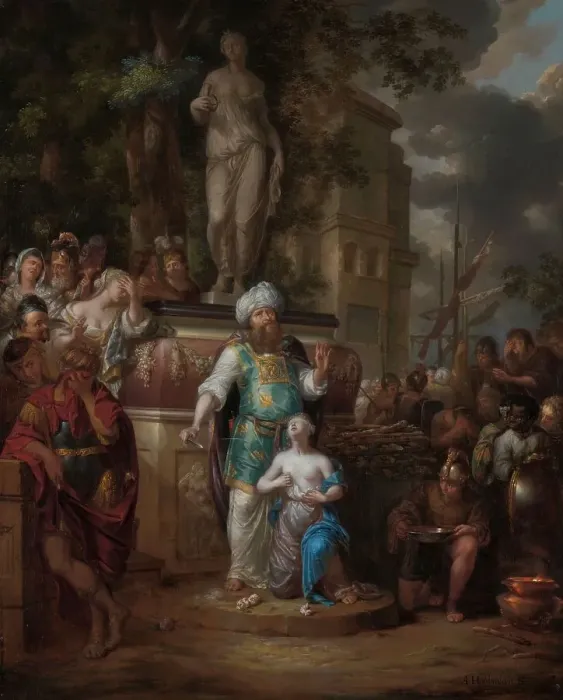 Framed Print : Sacrifice of Iphigenia, 1690-1700. Creator: Arnold Houbraken
