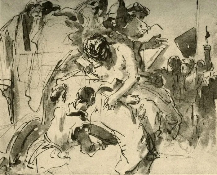Framed Print : The Sacrifice of Iphigenia, c1757, (1928). Artist: Giovanni Battista Tiepolo Framed Print : The Sacrifice of Iphigenia, c1757, (1928). Artist: Giovanni Battista Tiepolo