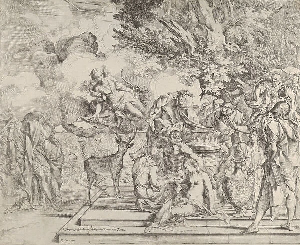 The Sacrifice of Iphigenia, ca. 1640-42. Creator: Pietro Testa