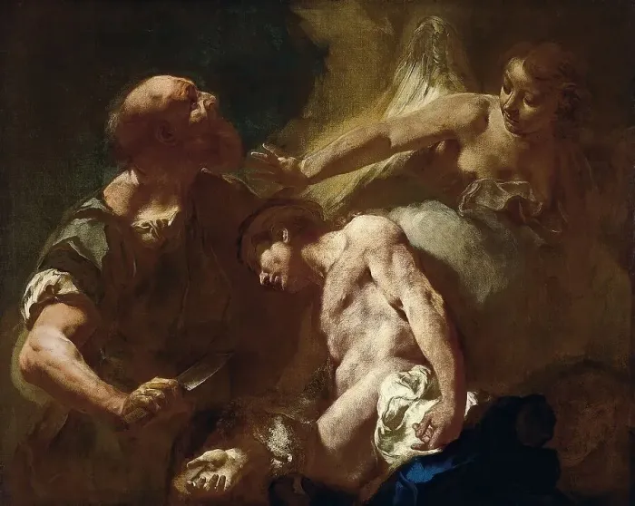 Framed Print : The Sacrifice of Isaac, 1715. Creator: Giovanni Battista Piazzetta Framed Print : The Sacrifice of Isaac, 1715. Creator: Giovanni Battista Piazzetta