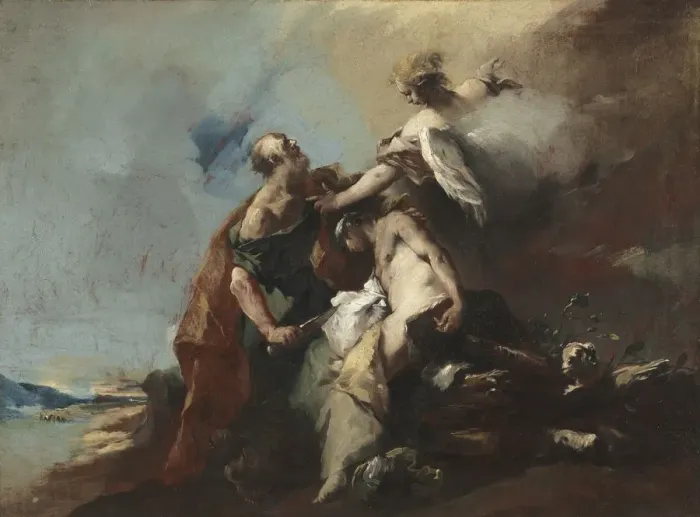 Framed Print : The Sacrifice of Isaac, 1750s. Creator: Francesco Guardi (Italian, 1712-1793) Framed Print : The Sacrifice of Isaac, 1750s. Creator: Francesco Guardi (Italian, 1712-1793)