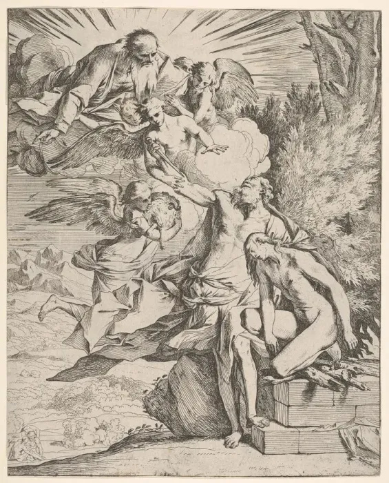 Framed Print : Sacrifice of Isaac: an angel presses against the dagger-bearing arm of Abraham, who Framed Print : Sacrifice of Isaac: an angel presses against the dagger-bearing arm of Abraham, who