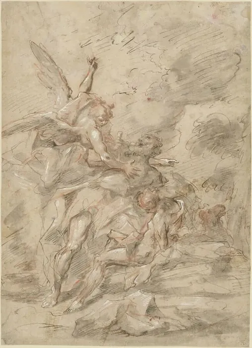 Framed Print : The Sacrifice of Isaac, c. 1755. Creator: Gaspare Diziani Framed Print : The Sacrifice of Isaac, c. 1755. Creator: Gaspare Diziani