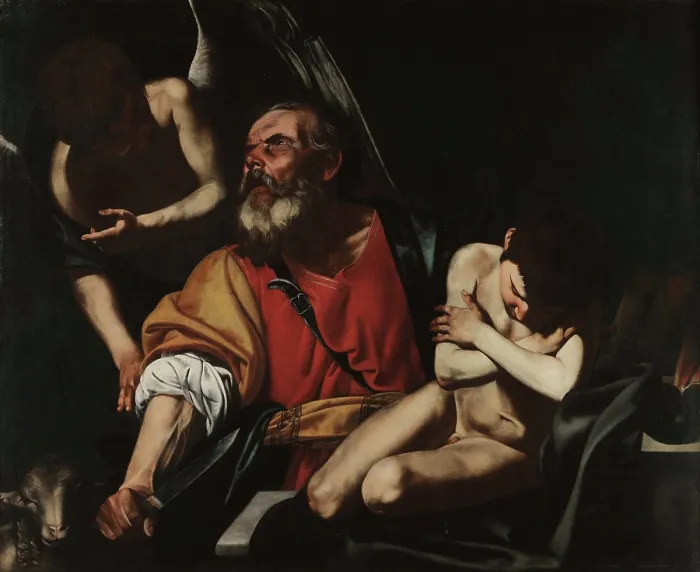 Framed Print : The Sacrifice of Isaac, c1615. Creator: Vitale, Filippo (1585-1650) Framed Print : The Sacrifice of Isaac, c1615. Creator: Vitale, Filippo (1585-1650)