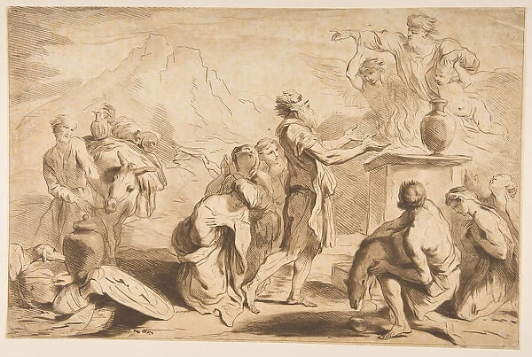 The Sacrifice of Noah, 1765. Creator: Francesco Bartolozzi