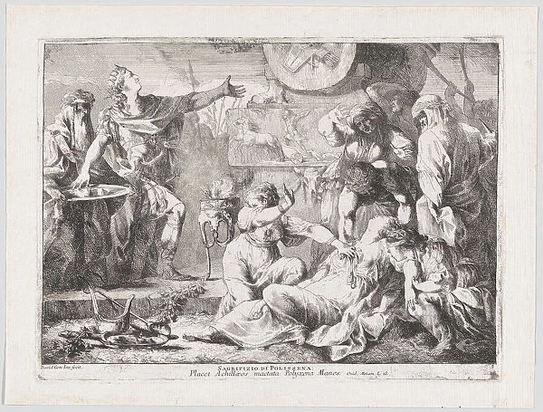 The Sacrifice of Polyxena, 1776. Creator: Giovanni David