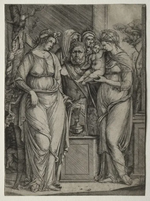 Framed Print : Sacrifice of Priapus. Creator: Jacopo de Barbari (Italian, 1440 / 50-before 1515) Framed Print : Sacrifice of Priapus. Creator: Jacopo de Barbari (Italian, 1440 / 50-before 1515)