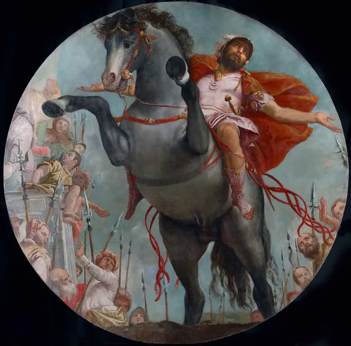 Framed Print : The Sacrificial Death of Marcus Curtius Framed Print : The Sacrificial Death of Marcus Curtius