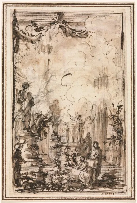 Framed Print : Sacrificial Offering in a Temple, after 1750. Creator: Giovanni Battista Piranesi (Italian Framed Print : Sacrificial Offering in a Temple, after 1750. Creator: Giovanni Battista Piranesi (Italian