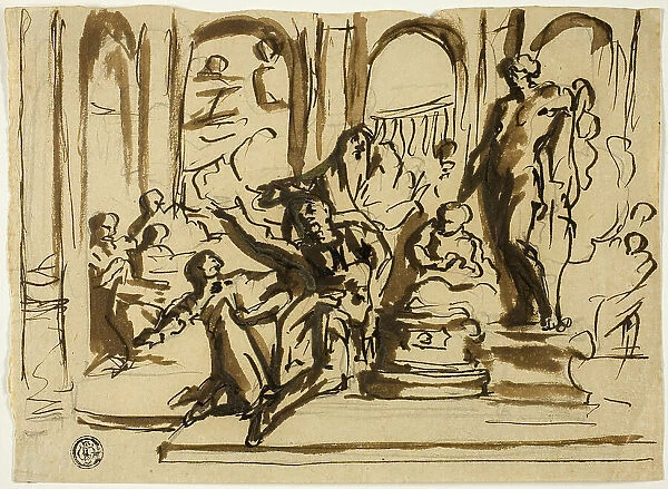 Sacrificial Scene, n.d. Creators: Jan Luyken, Abraham Jansz van Diepenbeeck
