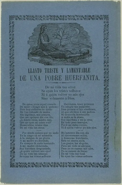 Framed Print : Sad and Lamentable Cry of a Poor Little Orphan, n.d. Creator: Manuel Manilla