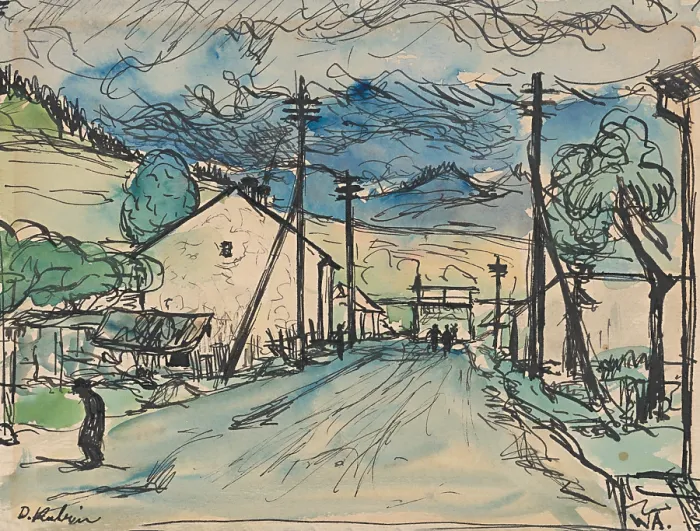 Framed Print : Sad Man in the Village, 1930-1939. Creator: Arnold Peter Weisz-Kubincan Framed Print : Sad Man in the Village, 1930-1939. Creator: Arnold Peter Weisz-Kubincan
