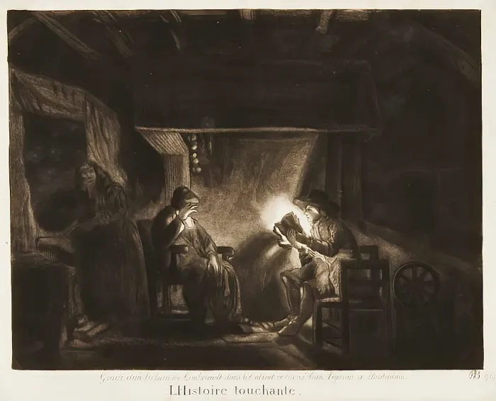 Framed Print : A Sad Story, (c1640s), c1750s. Creator: William Baillie Framed Print : A Sad Story, (c1640s), c1750s. Creator: William Baillie