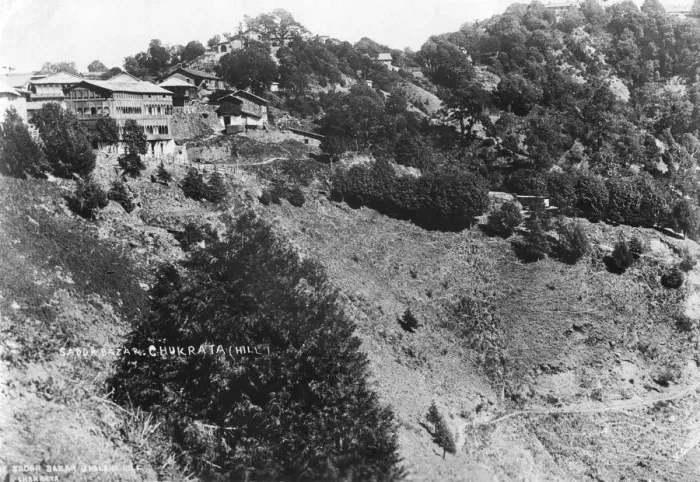 Framed Print : Sadar Bazar and Kalana Hill, Chakrata, 1917 Framed Print : Sadar Bazar and Kalana Hill, Chakrata, 1917