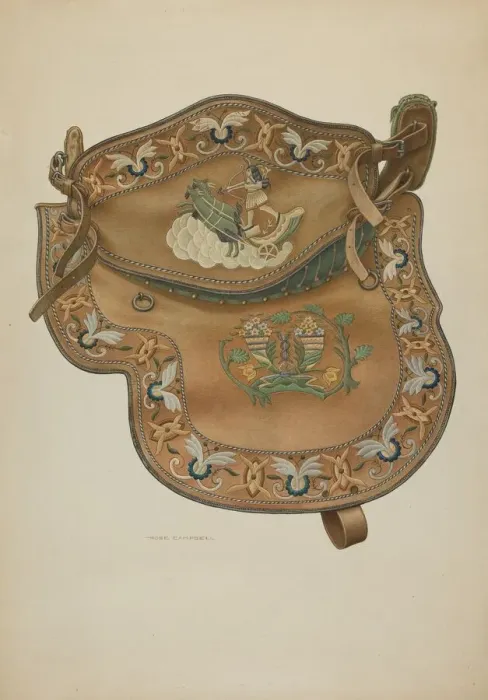 Framed Print : Saddle, 1935 / 1942. Creator: Rose Campbell-Gerke Framed Print : Saddle, 1935 / 1942. Creator: Rose Campbell-Gerke