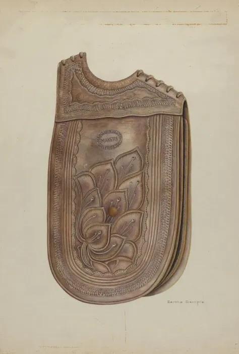 Framed Print : Saddle Bag, c. 1939. Creator: Bertha Semple Framed Print : Saddle Bag, c. 1939. Creator: Bertha Semple