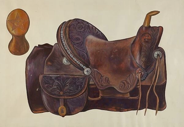Saddle, c. 1938. Creator: Unknown