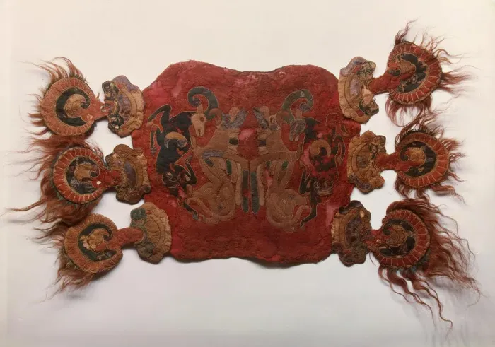 Framed Print : Saddle Cover, 5th cen. BC. Artist: Ancient Altaian, Pazyryk Burial Mounds Framed Print : Saddle Cover, 5th cen. BC. Artist: Ancient Altaian, Pazyryk Burial Mounds