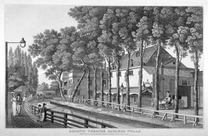 Framed Print : Sadlers Wells Theatre, Finsbury, London, 1813 Framed Print : Sadlers Wells Theatre, Finsbury, London, 1813