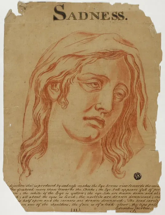 Framed Print : Sadness, after 1698. Creator: Eduardus Jacobus Framed Print : Sadness, after 1698. Creator: Eduardus Jacobus