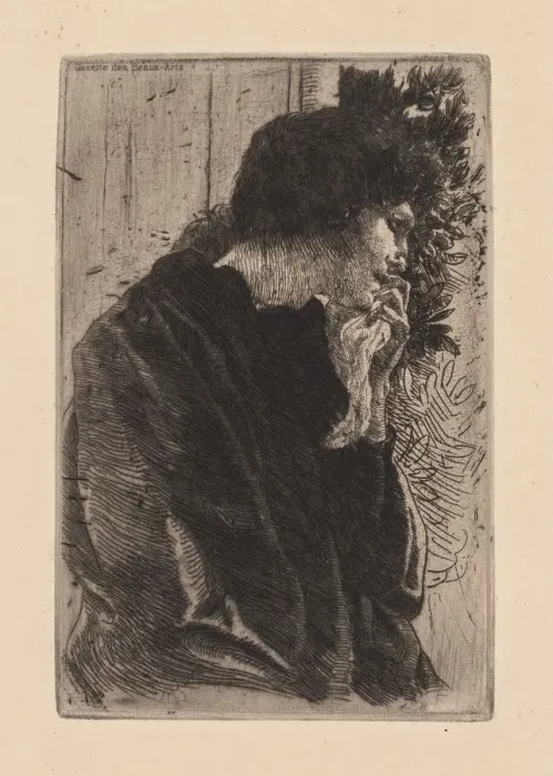 Framed Print : Sadness, 1887. Creator: Albert Besnard (French, 1849-1934) Framed Print : Sadness, 1887. Creator: Albert Besnard (French, 1849-1934)
