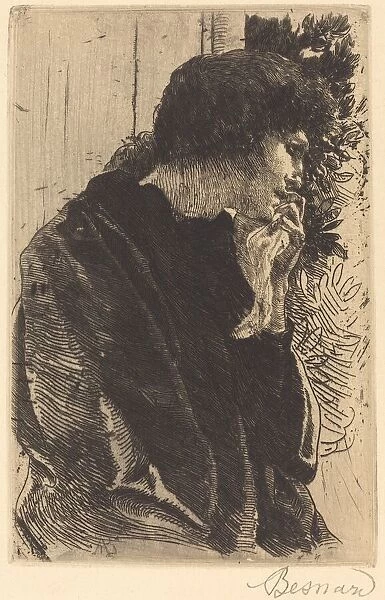 Sadness (Tristesse), 1887. Creator: Paul Albert Besnard
