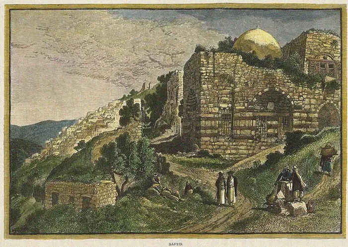 Framed Print : Safed. From: Picturesque Palestine, Sinai and Egypt. Artist: Johnstone, J. (active 19th century) Framed Print : Safed. From: Picturesque Palestine, Sinai and Egypt. Artist: Johnstone, J. (active 19th century)