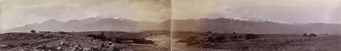 Framed Print : The Safed Koh mountain range, Afghanistan, 1879. Creator: John Burke Framed Print : The Safed Koh mountain range, Afghanistan, 1879. Creator: John Burke