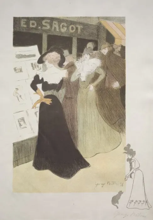 Framed Print : Sagots Gallery, 1898. Creator: Georges Alfred Bottini (French, 1874-1907); Edmond D Framed Print : Sagots Gallery, 1898. Creator: Georges Alfred Bottini (French, 1874-1907); Edmond D