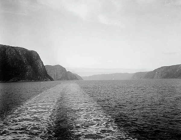 Saguenay River and Cape Trinity, Quebec, between 1890 and 1901. Creator: Unknown