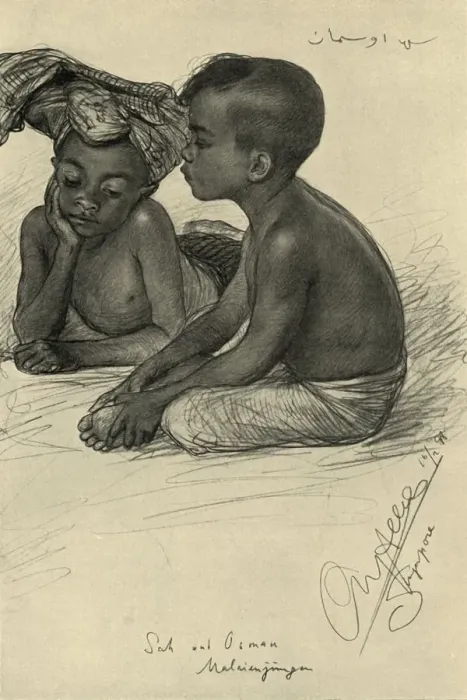 Framed Print : Sah and Osman, Malayan boys, Singapore, 1898. Creator: Christian Wilhelm Allers Framed Print : Sah and Osman, Malayan boys, Singapore, 1898. Creator: Christian Wilhelm Allers